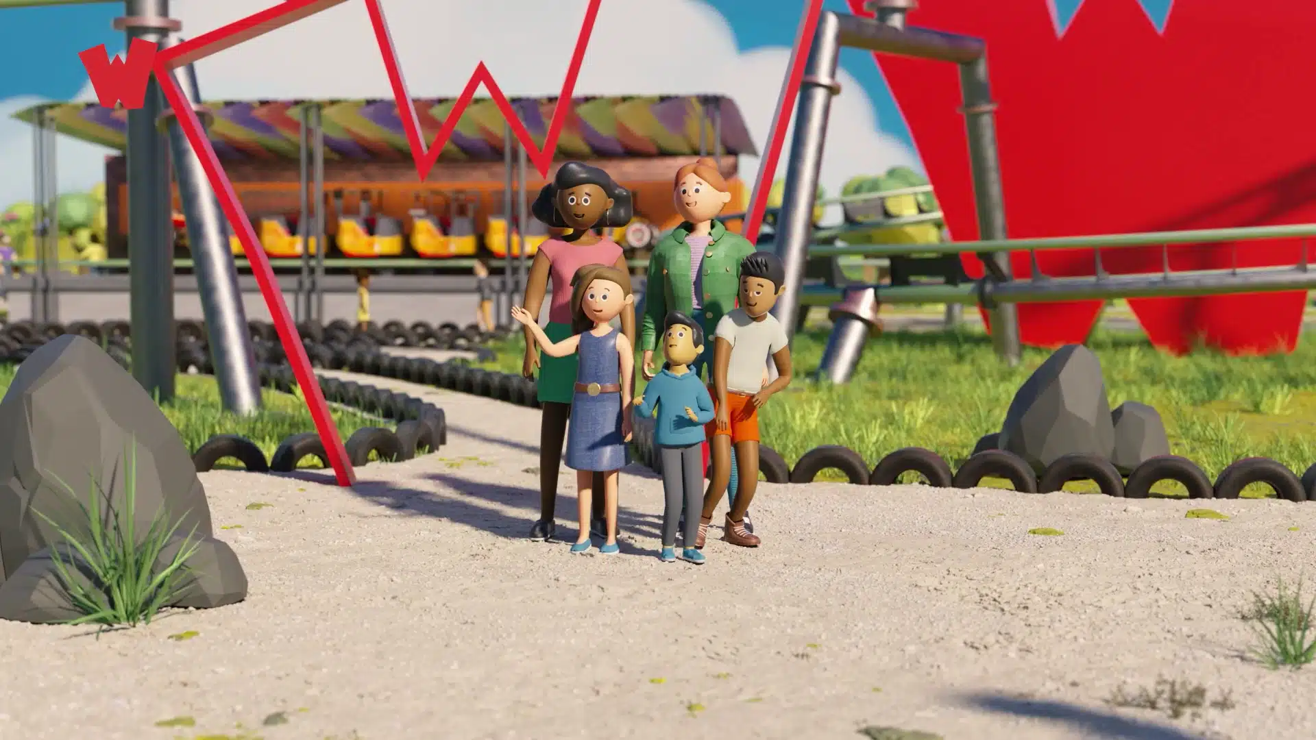Walibi 3d animatie phil en flo 1 - Animatie Video - Geen categorie - Phil & Flo Creative Studio